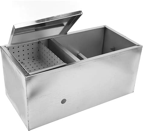 Stainless Steel Grease Interceptor 3 Stage Filtration Grease Trap Dual ...