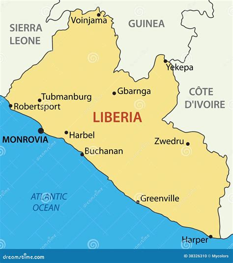 Liberia Map Royalty-Free Stock Photography | CartoonDealer.com #7216625