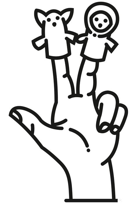 Puppet Coloring Pages 的图像结果