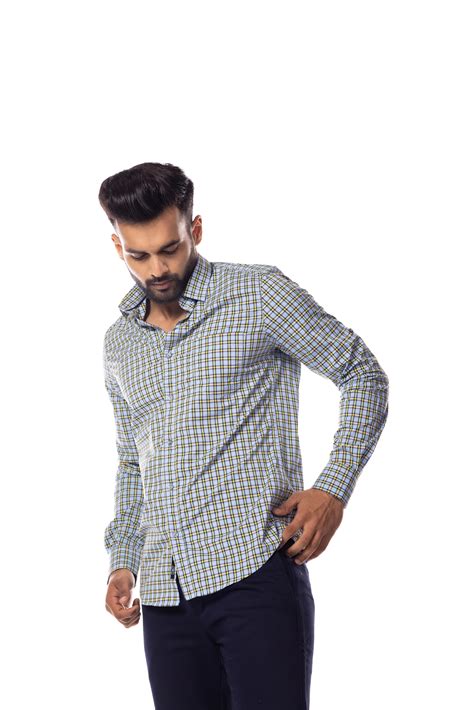 Clear Sky Checks Slim Fit Shirt – Threads of Harman