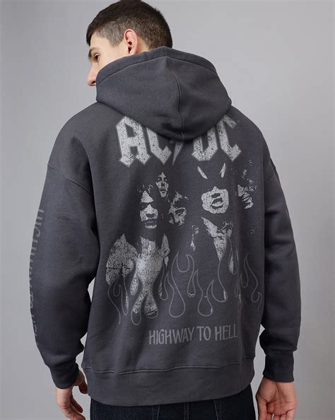 AC/DC Highway To Hell Oversized Hoodie Men – Free Authority