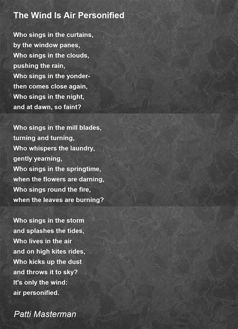 Personification Poems About Rain