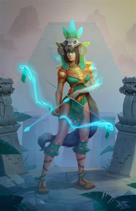 Aztec Warrior And Princess Drawings