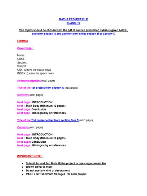 Image result for Class 12 Maths Project