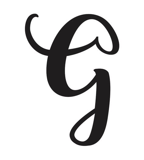 Cursive Uppercase G