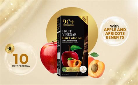 Corlin 9C+ Professional Fruit Vinegar Hair Color Gel, No Ammonia, 100% ...