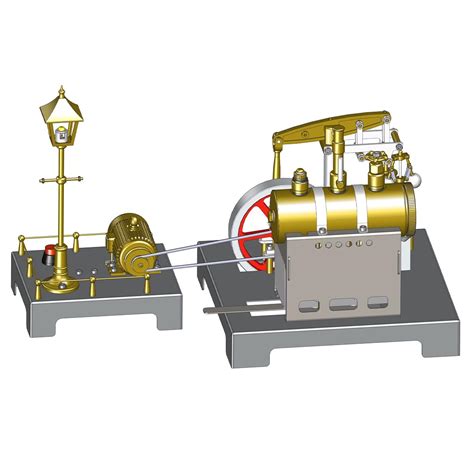 Steam Engine Model With Boiler And Lamp Scene Diy Kit | Desertcart INDIA
