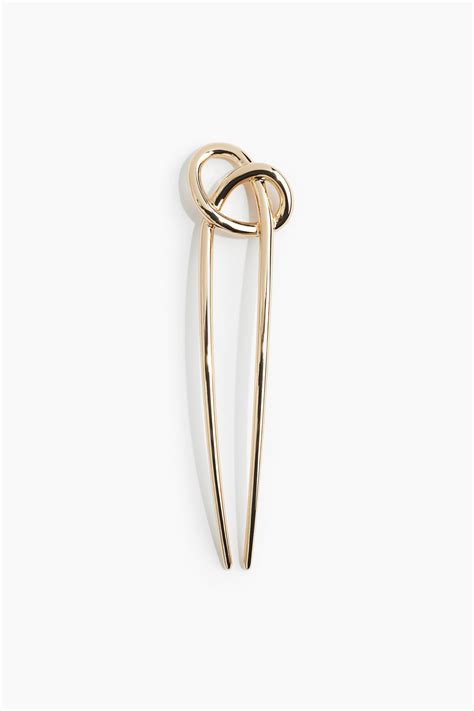 Women's Gold-coloured Knot-detail hair stick | H&M IN