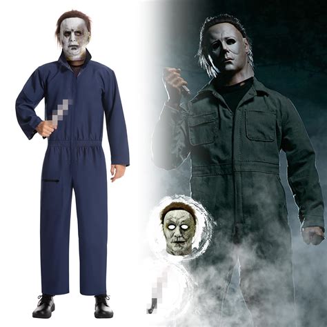 Michael Myers Costume for Adults, Deluxe Halloween Cosplay with Michael ...