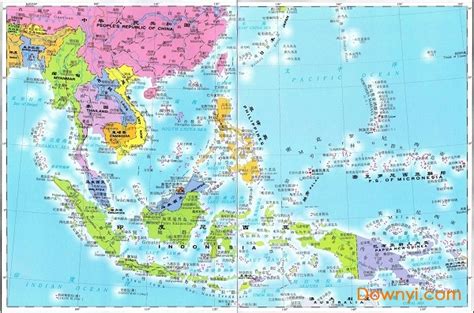 东南亚地图中文版下载|东南亚地图高清版下载免费版_ 当易网