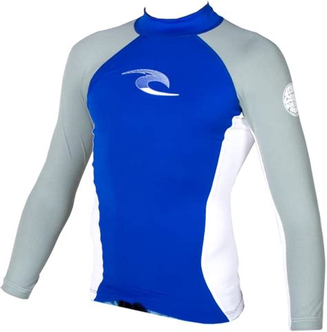 Rip Curl Boys Youth Classic Long Sleeve Wave Lycra Rash Guard (Blue, 14 ...