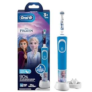 Oral B Kids Frozen Rechargeable Rotating Electric Toothbrush, 2 ...