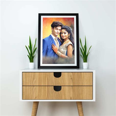 Personalized Digital Oil Painting Photo Frame | Best Birthday Gift