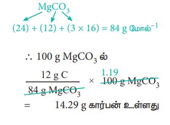 வேதிவினைக் கூறுவிகிதக் கணக்கீடுகள் | Stoichiometric Calculations | in Tamil