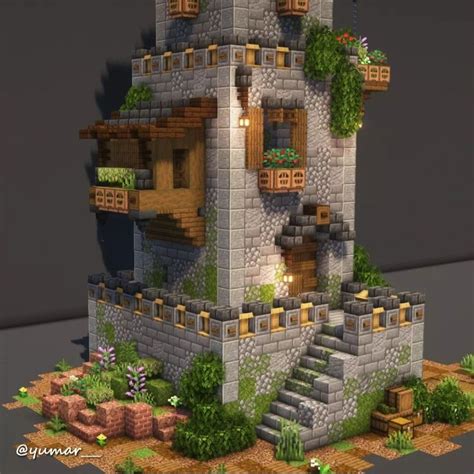 Watchtower Castle Build Minecraft 的图像结果
