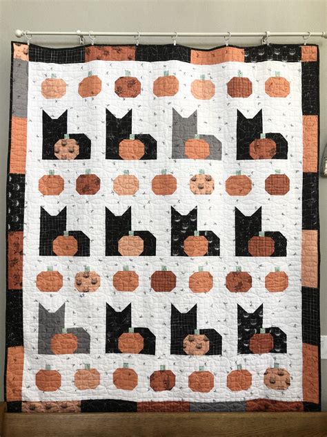 Pumpkins and Cats Quilt Pattern