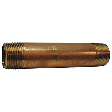 Manufacturer Varies Nipple,Red Brass,1-1/2 x 5",Threaded 467-050 ...
