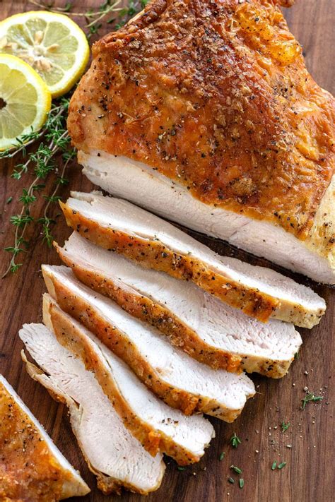 Roast Turkey Slices Simple Oven Roasted Turkey Breast Recipe