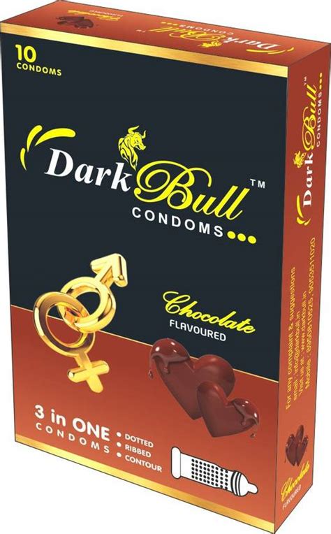 DarkBull Chocolate flavour condom 10 pc pack Condom Price in India ...