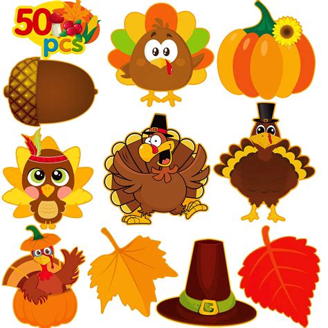 Thanksgiving Cutouts for Classroom Decorations