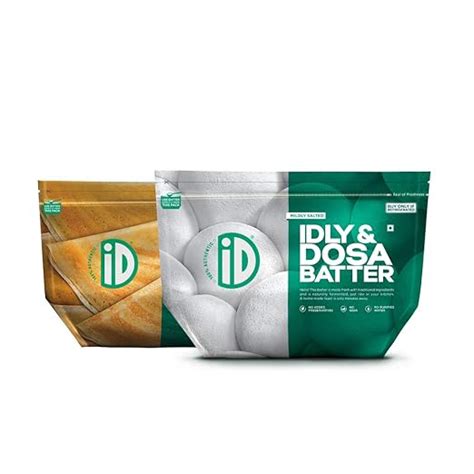 iD 100% Authentic Fresh Batter Idly and Dosa, 1 Kg Pouch : Amazon.in ...