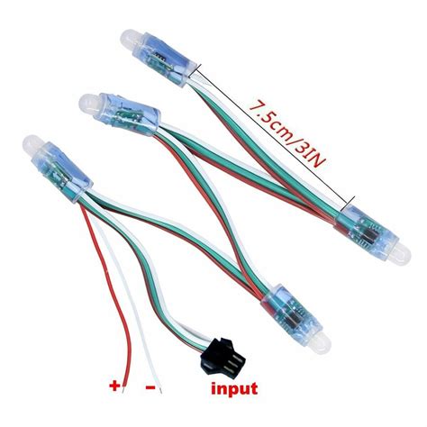 Buy WS2811 Neopixel RGB Waterproof LED Strip – 50 Addressable LEDs for ...