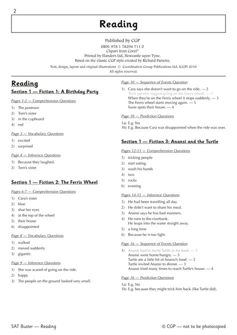 KS1 English SAT Buster: Answer Book | CGP Books