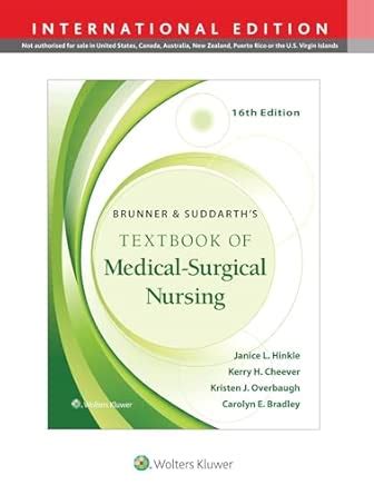 Buy Brunner & Suddarth's Textbook of Medical-Surgical Nursing Book ...