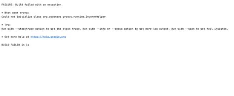 Could Not Initialize Class Org.codehaus.groovy.Runtime.invokerhelper 的图像结果