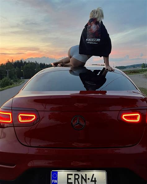 Beautiful Erna Husko and benz