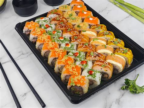 Deluxe Ebi & Sake Platter (40 Pcs) – Sushiya - Since 2007