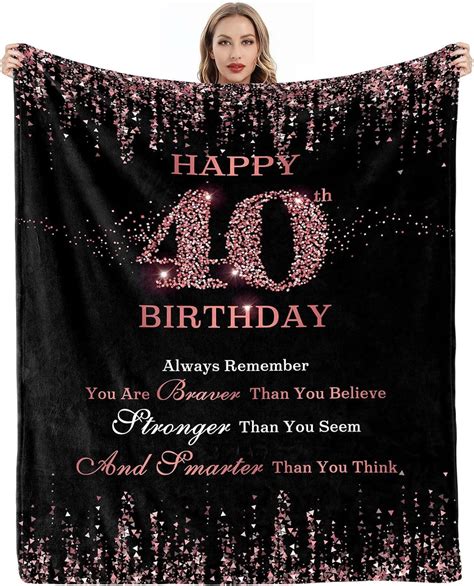 40th Birthday Gifts Women, 40th Birthday Decorations, 40 Year Old ...
