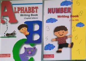 Alphabet Writing Book (Capital Letters) & Number Writing Book (1 To 50 ...
