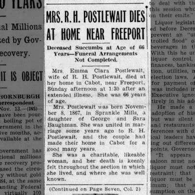 Emma Baughman Punxsy Spirit obituary Part I - Newspapers.com™