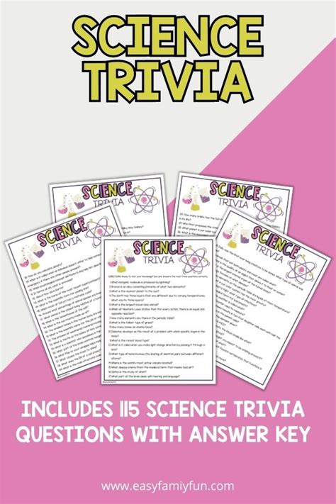 Image result for Science Trivia with Answers