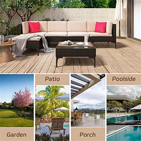 Patiowell Patio Furniture Sets 6 Pieces Outdoor India | Ubuy