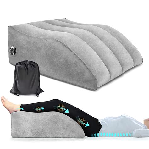 Leg Elevation Pillow for Sleeping - Portable Wedge Pillow Inflatable ...
