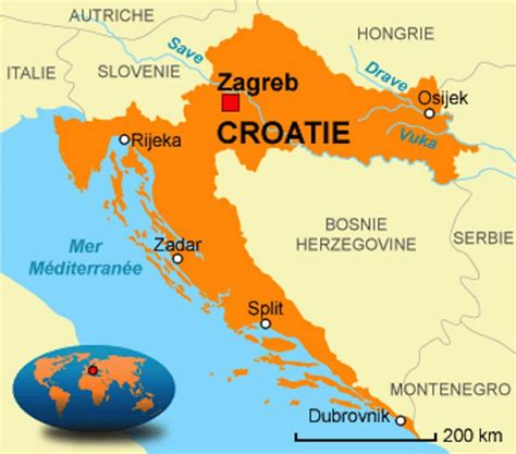 Croatia maps: transports, geography and tourist maps of Croatia in ...