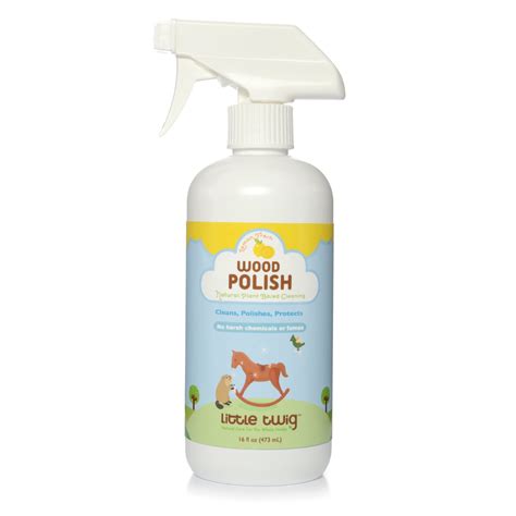 Natural Wood Polish Cleaner, Safe for All Wood Surfaces by Little Twig