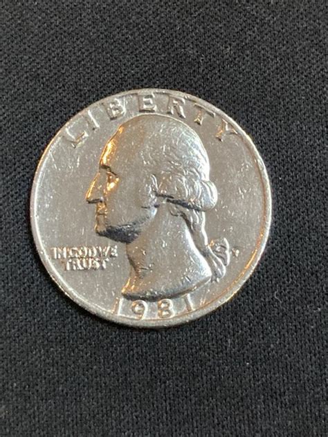 1981 P Quarter - Rare Filled Mint Mark - Collectible Washington Quarter ...
