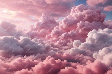 Premium AI Image | Pink Clouds Background Pink Cloud Background Clouds ...