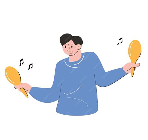 Premium Vector | Character people listen to music and dancing vector ...