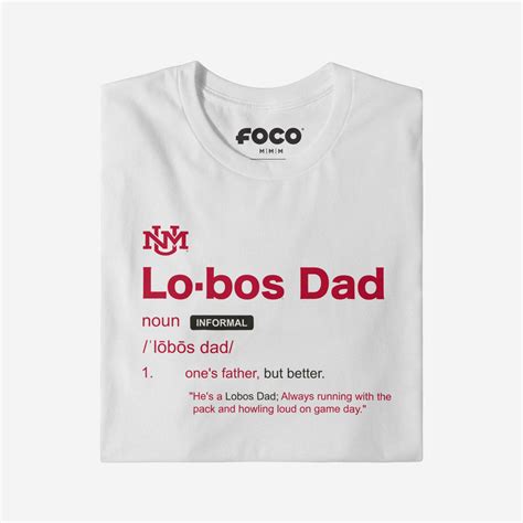 New Mexico Lobos Dad Definition T-Shirt FOCO