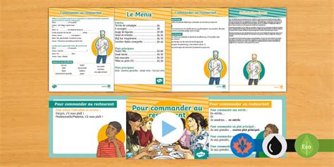 Café Role Play Authentic Speaking Activity French - Twinkl