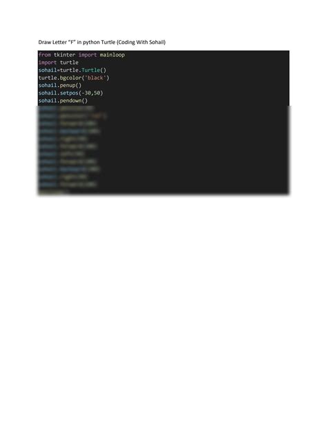 Image result for Draw F in Python Coding