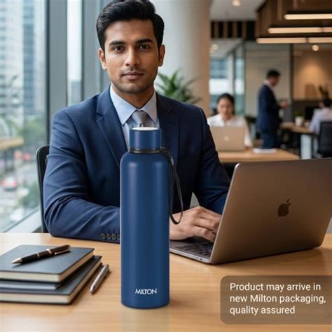 MILTON Aura 1000 Thermosteel Water Bottle, ISI Certified, 24 Hr Hot and ...