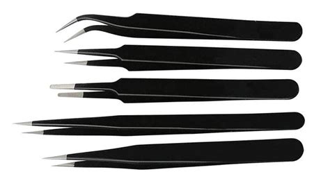 Buy Set of 5 - Precision Anti Static Tweezers Online in India at ...