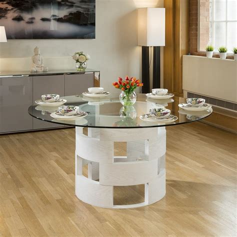 Round Dining Table For 6 Contemporary