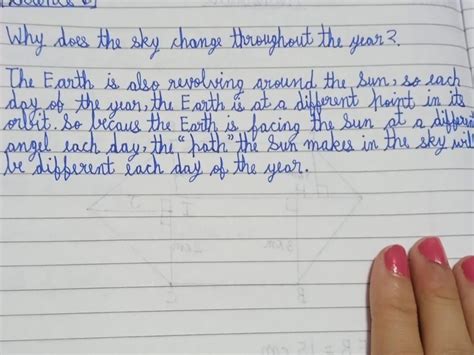 Why does the appearance of the sky change throughout the year? - Brainly.in