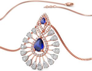 Joyalukkas Pride Diamond 18kt Rose Gold Pendant Price in India - Buy ...